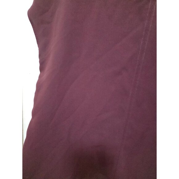 Uniqlo Women's Burgundy V-Neck Office Use Beach Blouse Size M - Picture 4 of 5